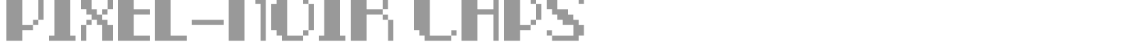 Pixel-Noir Caps font preview